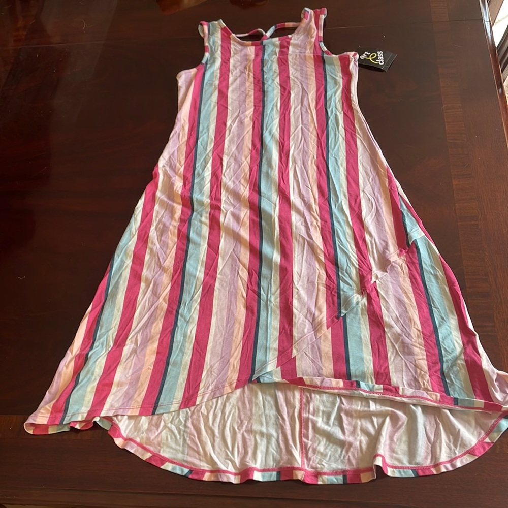 Teen girls Art class Large (10-12) flowy striped sundress